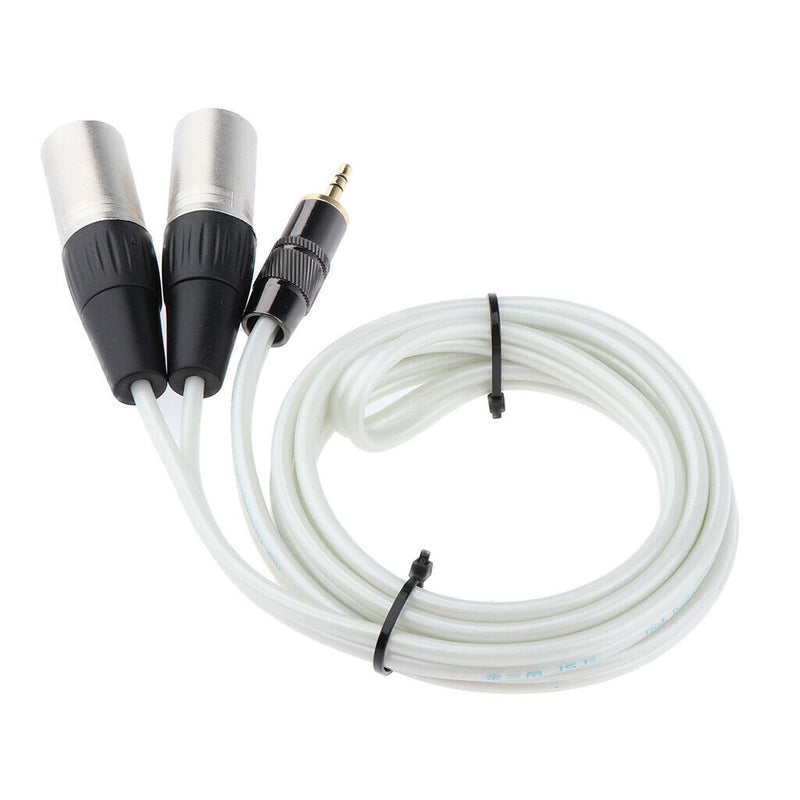 3.5mm Male Plug to Dual XLR Male Microphone Stereo Audio Converter Adapter