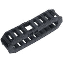 Machine Tool 25 x 77mm Black Cable Wire Carrier Drag Chain Nested