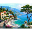 1set diamond embroidery Beautiful Seaside Town diamond painting cross stitch`dlj