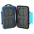 Case Cover Box for Memory Card Waterproof CF has 4 or 8 SD Black 13x8x1.8cm D6P9