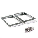 2Pcs Humbucker Pickup Ring Metal Curved Bottom Frame for LP PRS Guitar Part