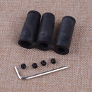 Car 5 Speed Leather Manual Gear Shift Knob ALUMINUM Stick +Tools Black Universal