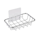 Soap Dish, Rust Proof Stainless Steel Soap Case Holder with Powerful Adhesi V1O6