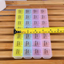 28 Slots Compartments Weekly Pills Box 7 Days Medicine Organizer Container Case