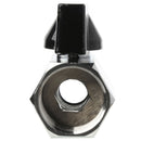 2 Pcs Ball Valve 3/4 (6 Points) Inside and Outside Wire Polished Brass Ball T4W4