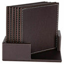 Coasters For Drinks,Leather Coasters Set With Holder Set Of 6,Protect Furni Y4J3