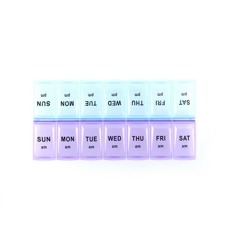 Weekly 7 Day Tablet Pill Box Holder Medicine Storage Organizer Case Container TO