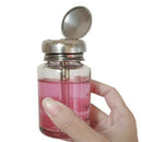 Glass Nail Polish Remover Bottle Lockable With Cap - Liquid Nail Pump Bottle