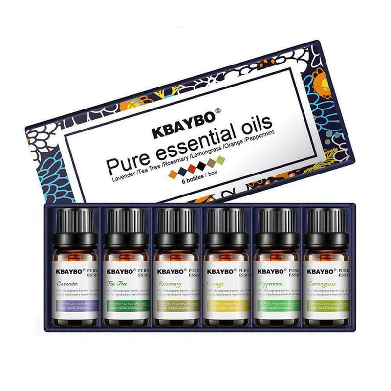 6bottle Pure Essential Oil Sets-Natural Aromatherapy For Oil Diffuser Humid P0U4