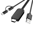 Type C/Micro USB to HDMI Cable Adapter 1080P Converter to TV/Projector/Monitor
