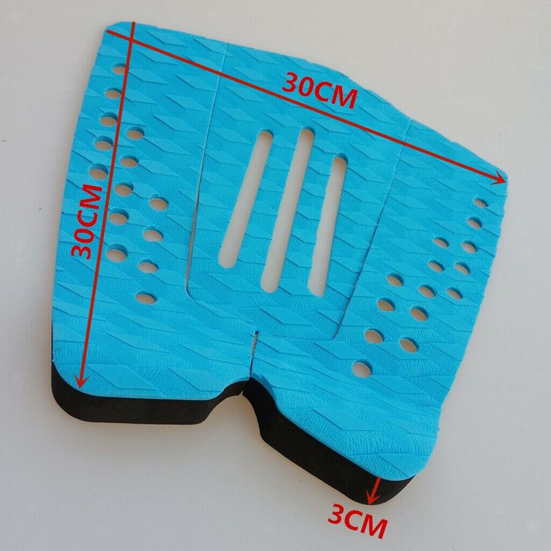 3 Count Blue Surfing Boards Anti-slip Decks Beach Surfboard Traction Pads for