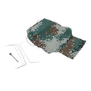 Green Canvas Truck Hood Cover for RC 1/16 Climbing Crawler Car WPL B24 B16 Truck