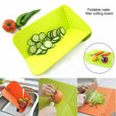 Multi-function Foldable Rinse Chop Board Cutting Chopping Board Tool Kitche H3Q9