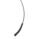 Black Headset Head-mounted Headworn Microphone System with Upright Type Plug
