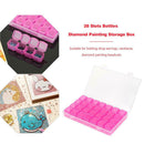 28 Grids Jewelry Box Diamond Embroidery  Storage Box Crystal Bead Organizer Case