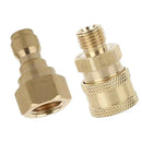 2pcs Brass Pressure Washer Parts Quick Connector Fittings M14 x 1.5 Male &