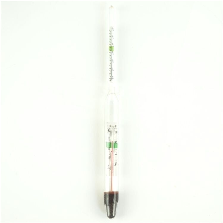 1PC Aquarium Glass Hydrometer with Thermometer Salt Marine Salinity Tester Meter