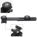 Dual Flash Holder Bracket, 2 Cameras Or Flash Units Holder At The Same Time