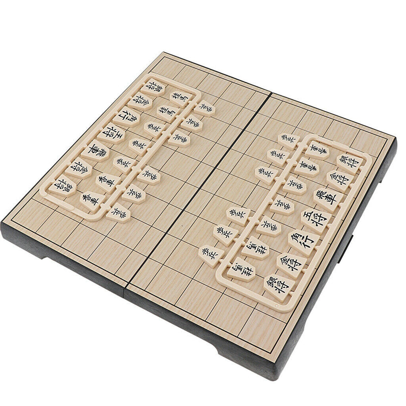 Shogi Travel Game Set 9.84 Inch Folding Board and Game Pieces