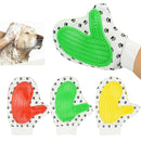 Pet Dog Cleaning Gloves Cat Dogs Bathing Massage Gloves Red