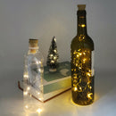 1m 10LED Solar Wine Bottle String Light Wedding Cork Garland Fairy Lamp A