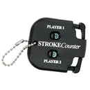 Black Golf Double Golf Score Counter Portable Keeper Score Board with Chain