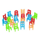 18Pcs Balance Chairs Balance Game Children Kids Educational Balance Toys Pu