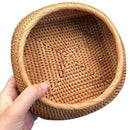 Rattan Fruit And Vegetable Storage Hand-Woven Storage Basket Bread Basket S