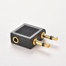 3.5mm  Stereo AUX Jack 2 Male to 1 Female F Splitter Headphone Audio Adap Bj