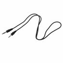 2.5mm Male to 3.5mm Male black Audio Adapter Cable  55cm