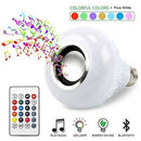 LED RGB Color Bulb Light E27 Bluetooth Control Smart Music Audio Speaker La N4H3