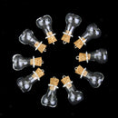 10x Refill Mini Glass Bottle Potion Cork Vial Wish DIY Pendant Craft Jewelry