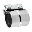 2.25'' to 2.5" Stainless Steel Exhaust Clamp Lap Joint Band for Catback Muffler