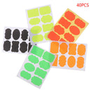 40pcs Colorful Chalkboard Board Spice Stickers Kitchen Jam Jar Organizers Label