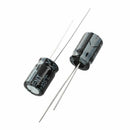 100 Pcs Radial Lead Aluminum Electrolytic Capacitors 220uF 25V F5K1