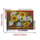 5D DIY Full Drill Diamond Painting Sunflower Cross Stitch Craft Kit (W1499)