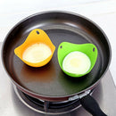 Silicone Egg Cooking Poaching Cups Practical Egg Maker For Microwave Blue