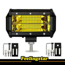 LED Work Light Offroad Pod Lights Yellow Driving Lamps Automobile Off-Road P7U3