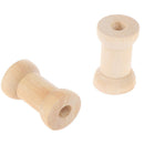20Pcs/lot Empty Wooden Bobbin Spools Thread Wire  Needlework Crafts Sewing