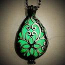 Lovely Wishing Tear Drop Fairy Glow in the Dark Steampunk Pendant  3C