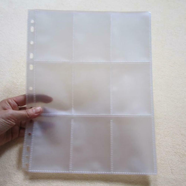 10PCS 9-grid Cards Holder Nine Grid Card Book Game Card Collection Organizer