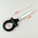 Tow Hook Ring Black Aluminium Alloy Strap Ring Kit Front Rear for Subaru