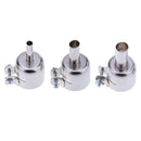 3pcs Stainless Steel Hot Air Nozzles for 858D 878D 898D Soldering Station