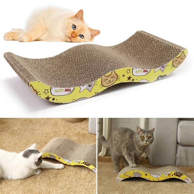 Pet Cat Kitten Scratch Scratcher Pad Seize Catch Board Mat Catnip Bed M sha D5Q3