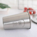 304 Stainless Steel Mugs Breakfast Milk Fruit Juice Tea Ice Beer Coffee Mug N5L7