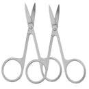 2pcs Makeup Scissor Eyebrow Eyelashes Stainless Steel Nose Hair Remove Tool