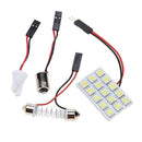 DC 12V 5050 15SMD LED White Light Car Interior T10 Festoon BA9s Lamp Panel