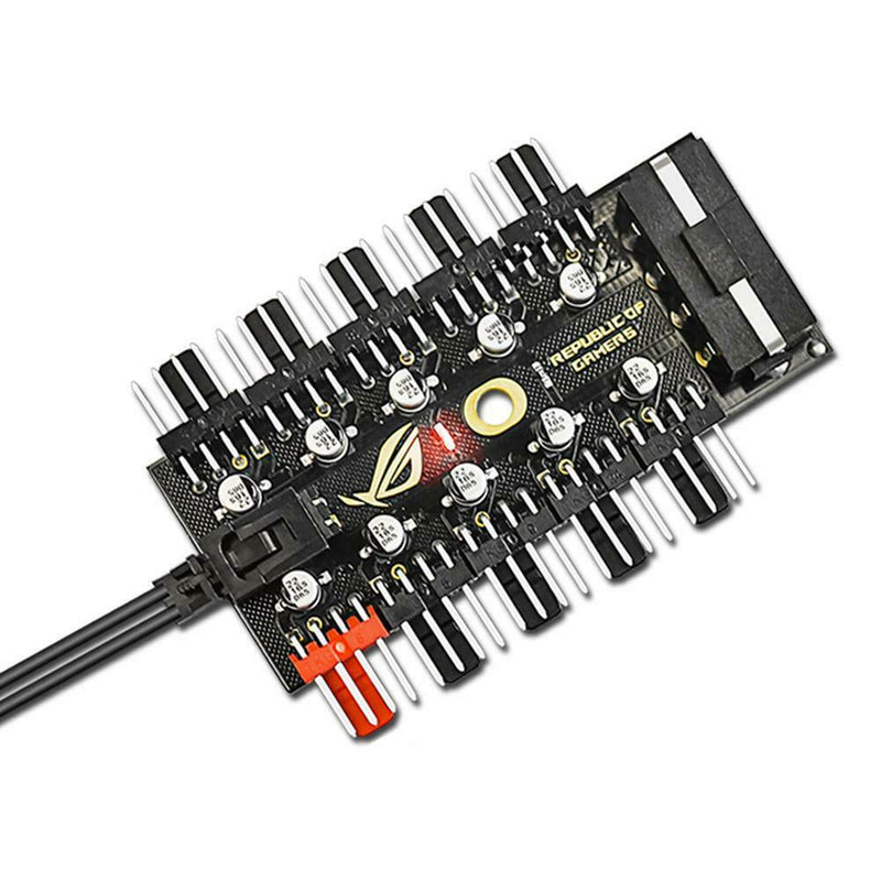 1 to 10 4 Pin PWM Cooler Fan HUB Splitter Extension Speed Controller (4D)