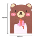3pcs Cute Bear Notebook Journal Paper Note Book Weekly Planner Writing Pad