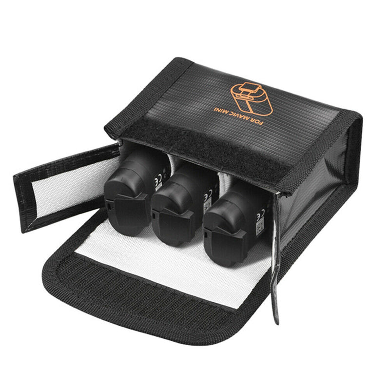 For DJI Mavic Mini Drone Battery Case Explosion-Proof Storage Bag (3 Pack)